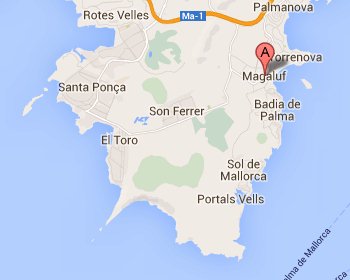 Calvia Beach Resort Map, Mallorca